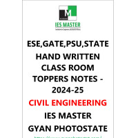 Civil Engineering Hand Written Class Notes GATE+ESE+PSU -2024-25 Tecnical All Subject  ies master