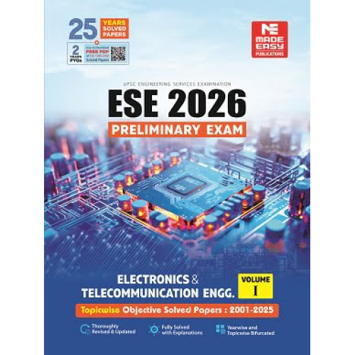 ESE 2026: Preliminary Exam: Electronics and Telecommunication Engg. Objective Solved Paper Vol-1