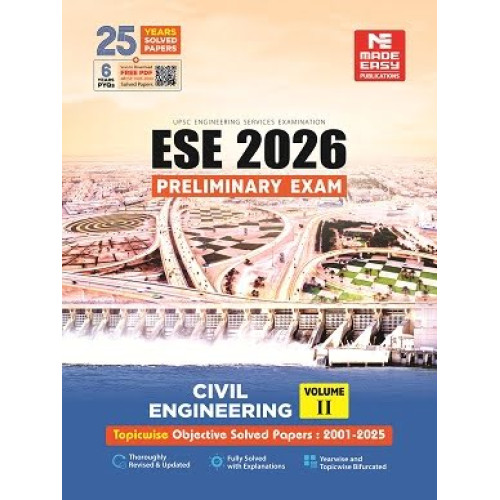 ESE 2026: Preliminary Exam: Civil Engineering Objective Solved Paper Vol-2